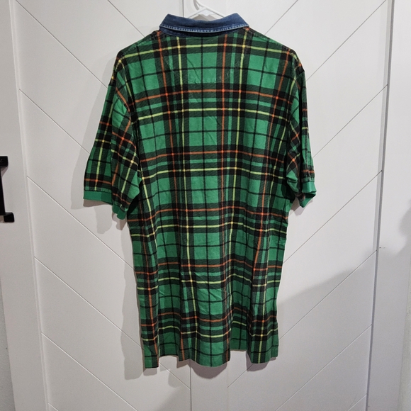 Polo by Ralph Lauren Green Plaid Men's Shirt - Picture 4 of 5